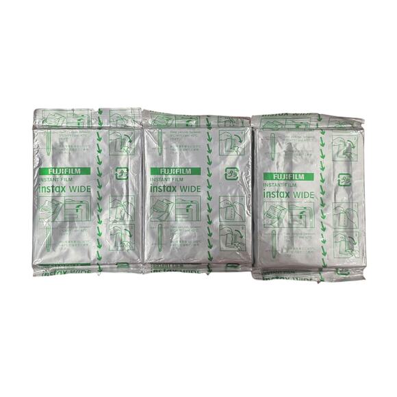 Fujifilm Instax Wide Instant Film Lot of 3 New Sealed Expired 30 Sheets Total - Picture 1 of 4